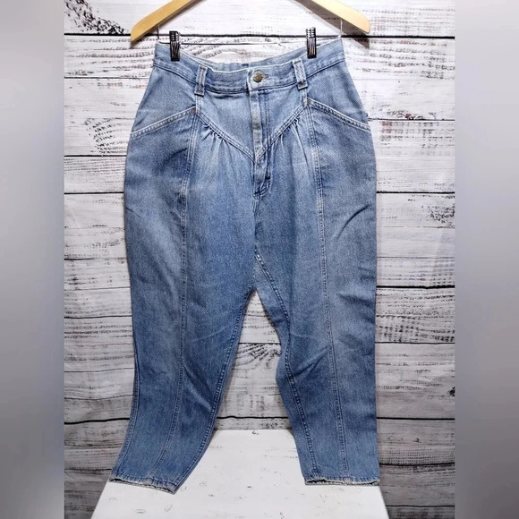 Lee‎ Riders Jeans Highrise Pleated Mom 90's Jeans Vintage V-Line size 16 - Picture 1 of 4